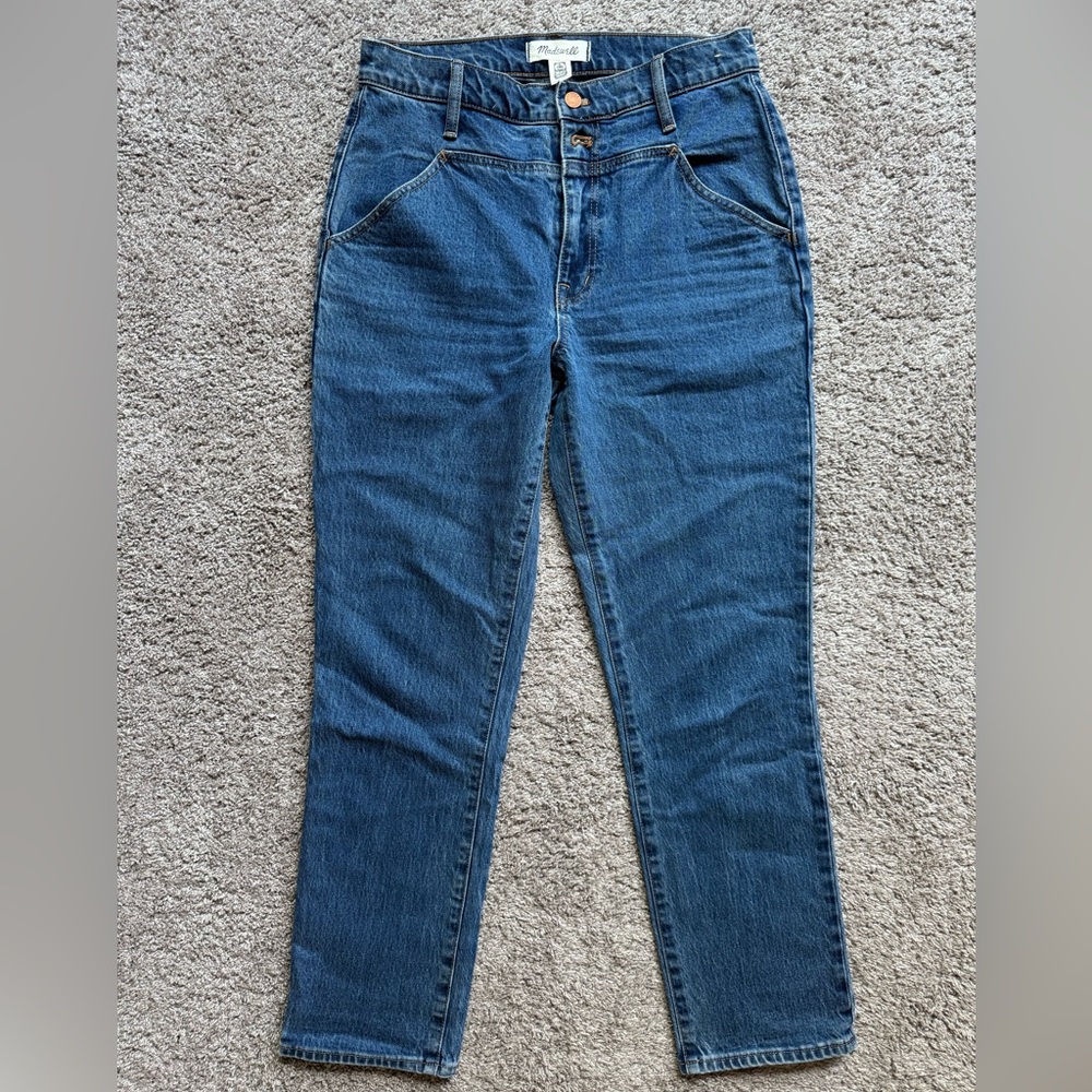 -Madewell Perfect Vintage Jean with cute front detail.